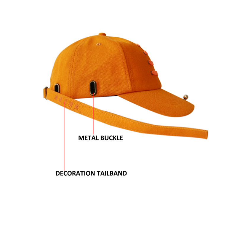 Breathable yellow baseball cap strap free sample for beauty-4