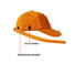 Breathable yellow baseball cap strap free sample for beauty