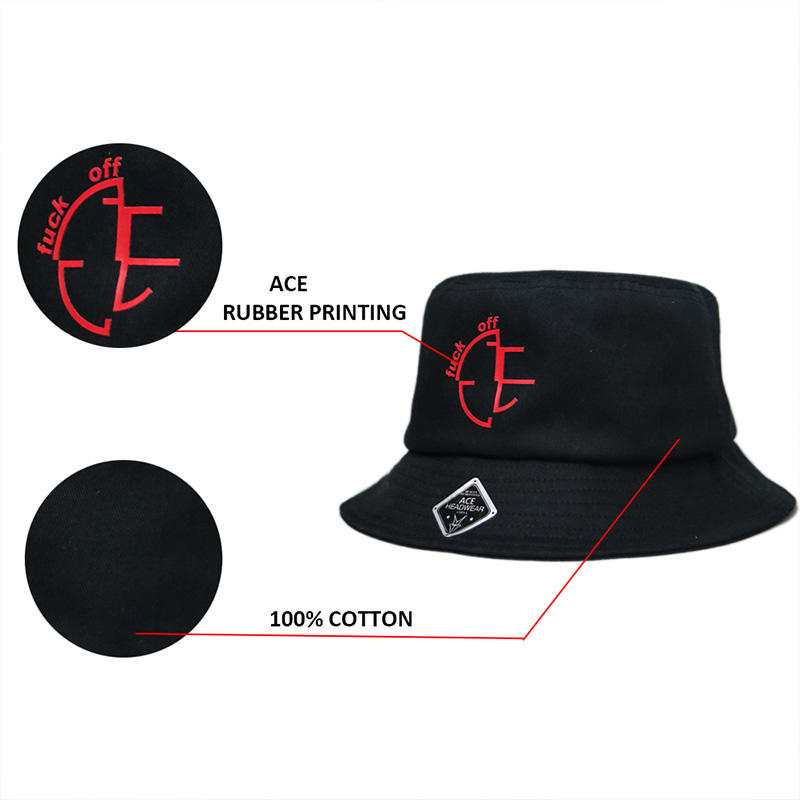 ACE cotton custom bucket hats customization for beauty