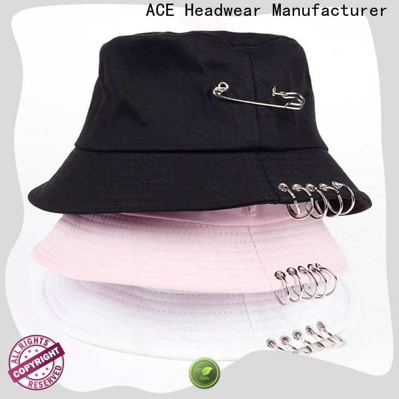 ACE novelty custom bucket hats bulk production for beauty