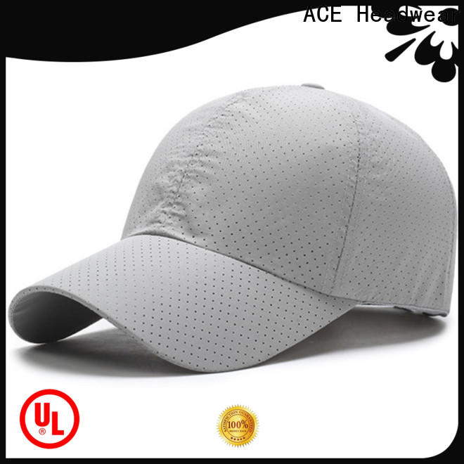 ACE white cool baseball caps customization for fashion