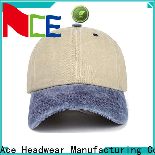 ACE gold golf hat design bulk production for fashion