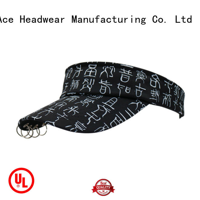 solid mesh sport sun visor hat for wholesale for beauty ACE