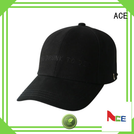 ACE corduroy logo baseball cap supplier for beauty