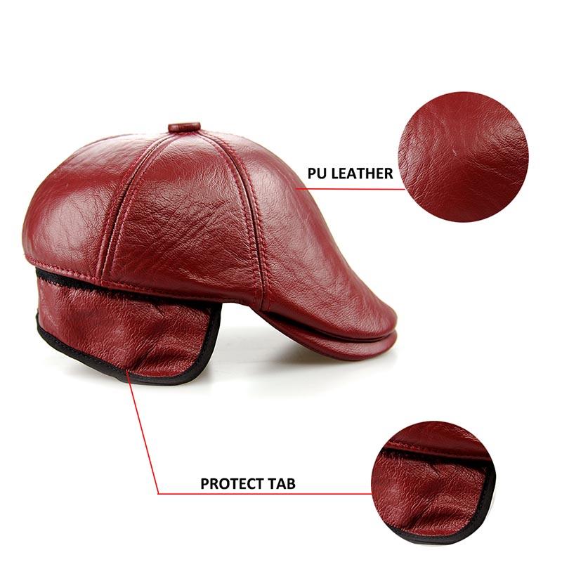 ACE lvy leather beret hat customization for fashion-1