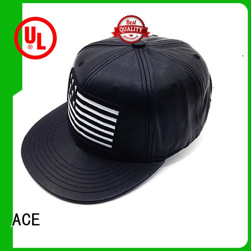 ACE adjustable white snapback hat free sample for fashion