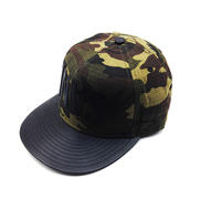 camouflage color snapback hat for man