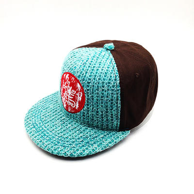 cool snapback hat with wool knitting for man