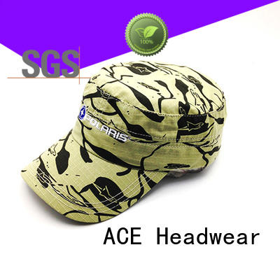 ACE solid mesh types of military caps OEM for fashion