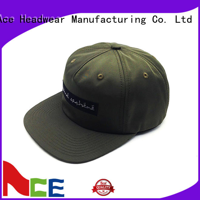 ACE blue snapback hat bulk production for beauty