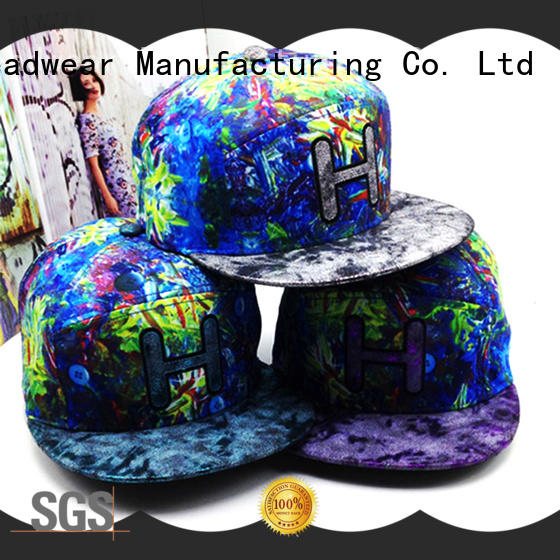 ACE floral cool snapback hats free sample for fashion