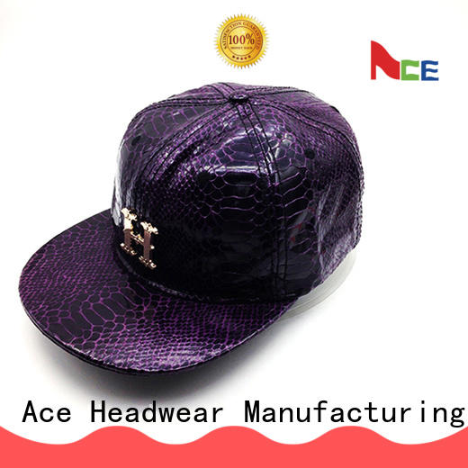 ACE hats personalised snapback caps OEM for fashion