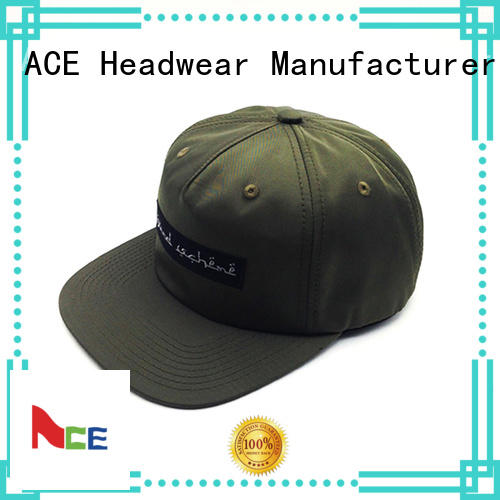 ACE yellow blue snapback hat free sample for fashion