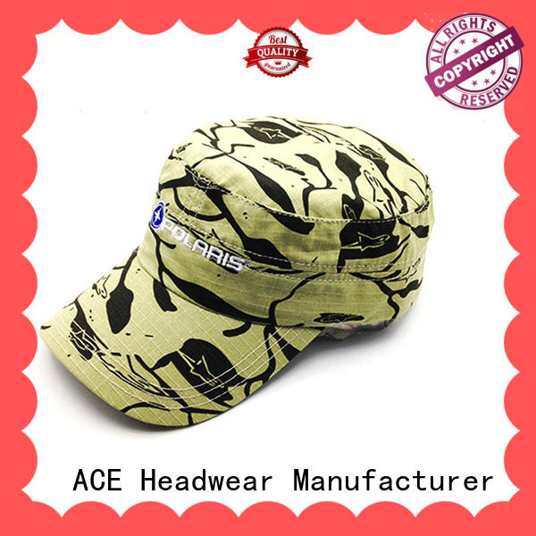 at discount military cap hat OEM for beauty ACE