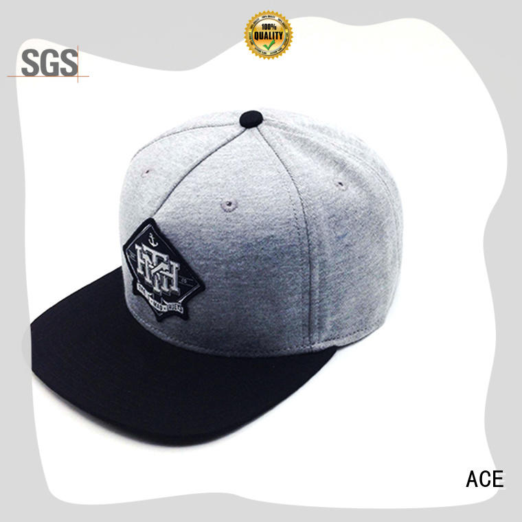ACE red snapback hat brands bulk production for fashion