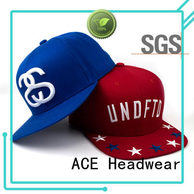 ACE womens custom snapback caps supplier for fashion