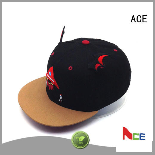 ACE solid mesh mesh snapback hats OEM for fashion