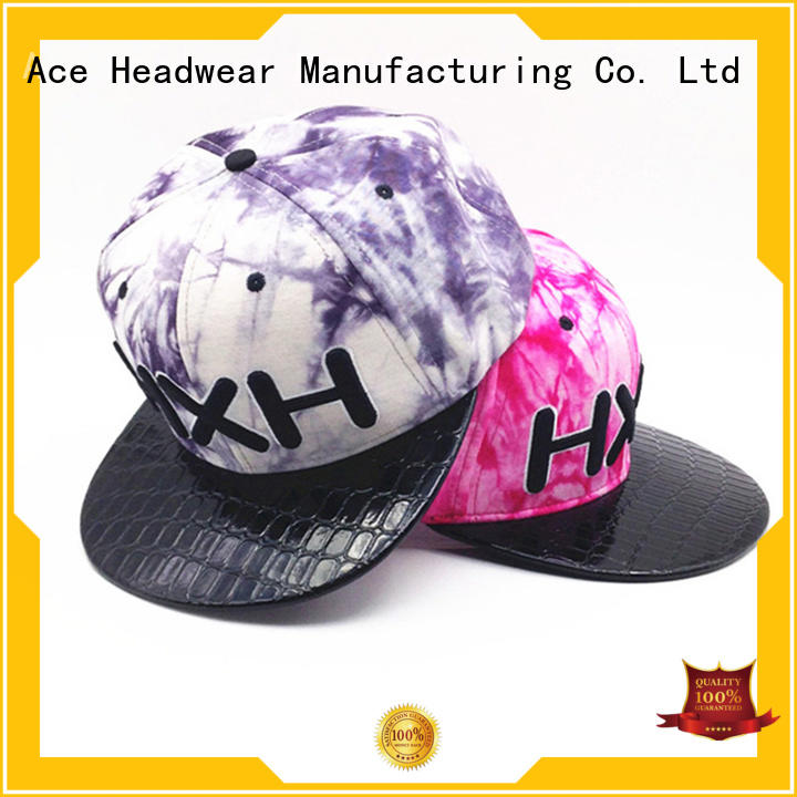 ACE printing best snapback hats supplier for fashion